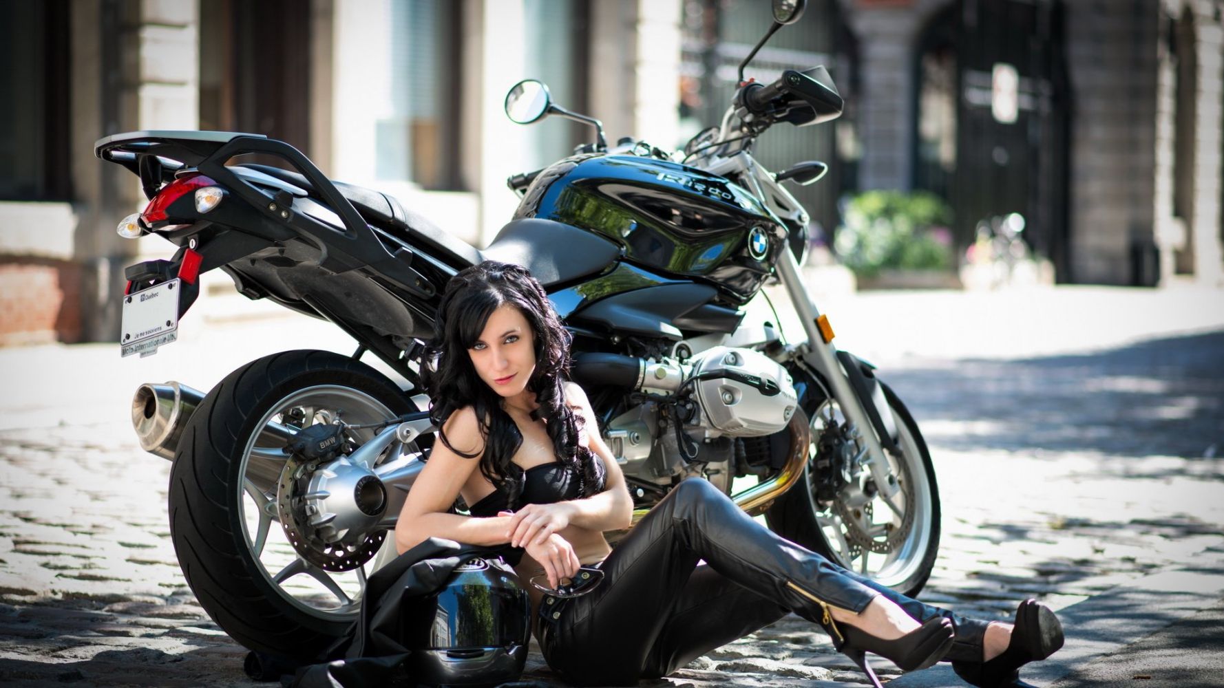 European women on bikes in Mississauga