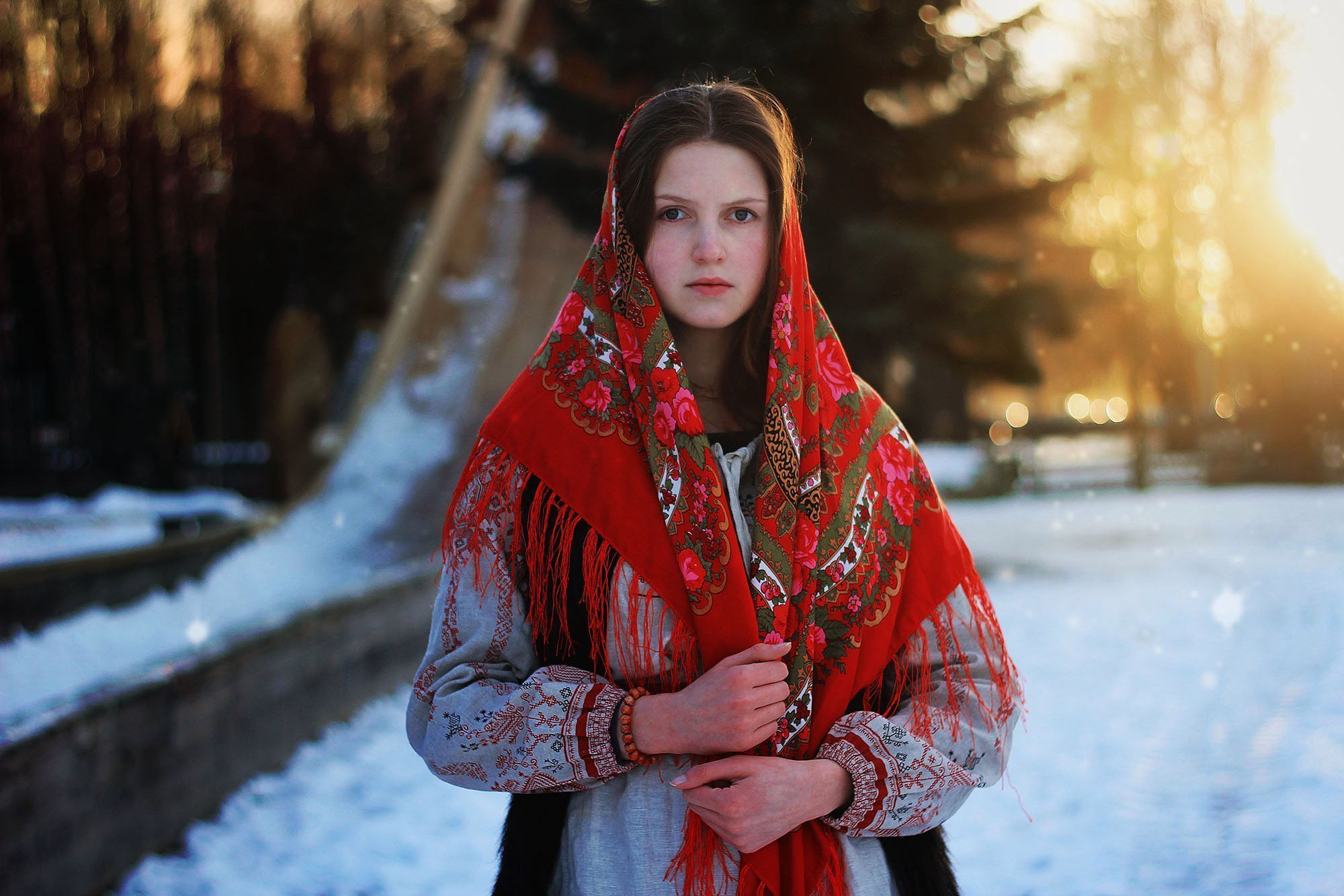 Girls in Slavic costumes in Mississauga